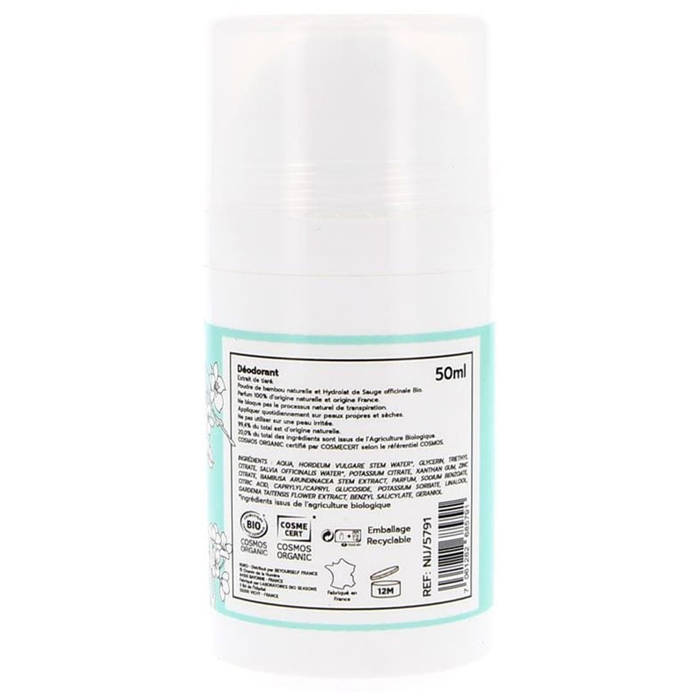 NIJIKO Déodorant Bio à la Fleur de Tiaré