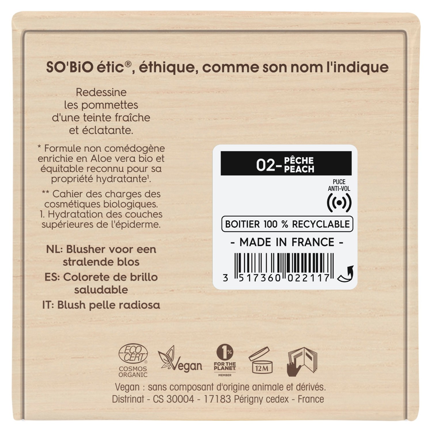 SO BiO étic Blush bonne mine, Teint Divin