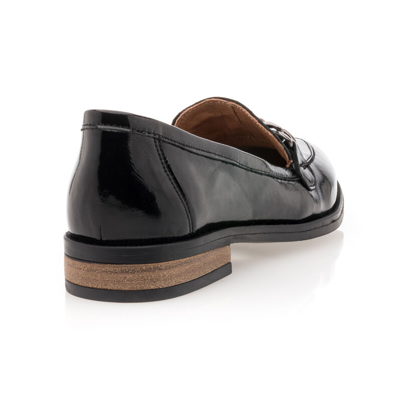 Schwarze Damen-Loafer/Bootsschuhe