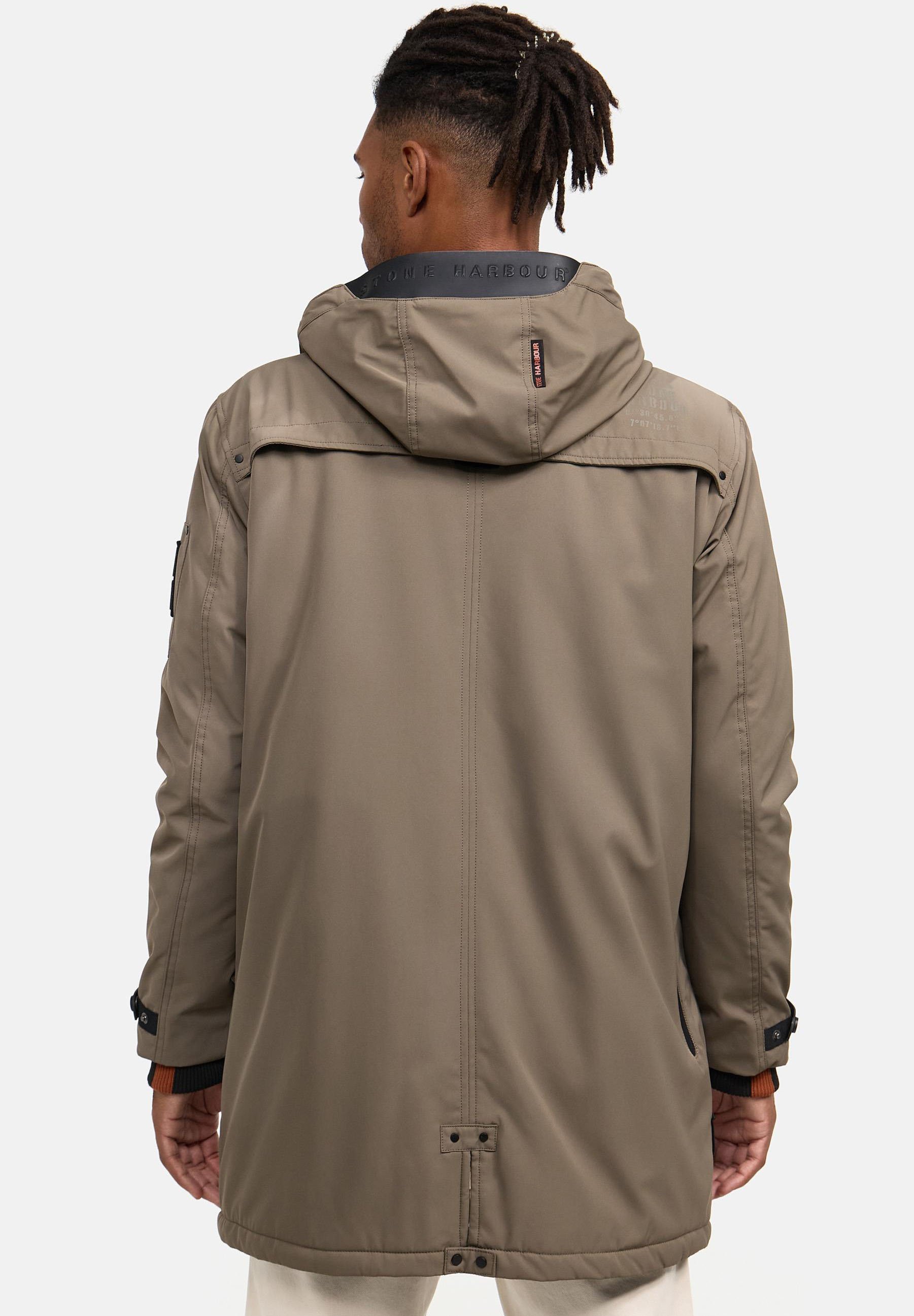 STONE HARBOUR LANZOO - Parka - Steinbraun