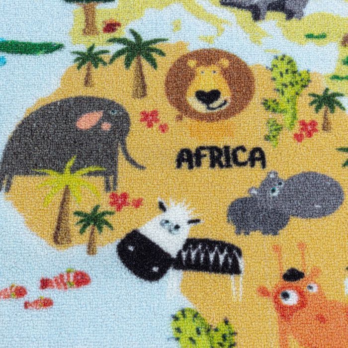 Carpetsale24 Tapis enfant tapis pour chambre de filles et de garçons couleur bleu 80x120 cm tapis chambre enfant tapis chambre bébé