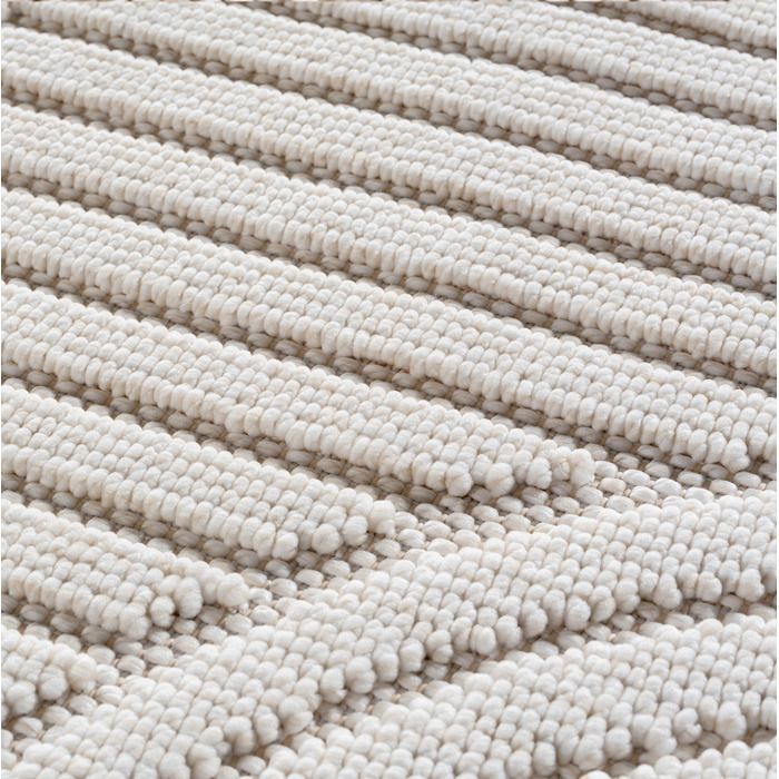Alfombra de pasillo Carpettex de 80x150 cm, color crema, diseño bohemio escandinavo, suave, duradera y fácil de limpiar. Ideal para la entrada o el dormitorio.