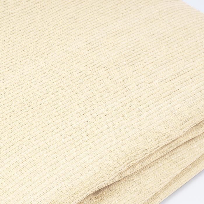 Vela de sombra rectangular WOLTU de HDPE color crema, 4x5 m, con protección UV para jardín/terraza.