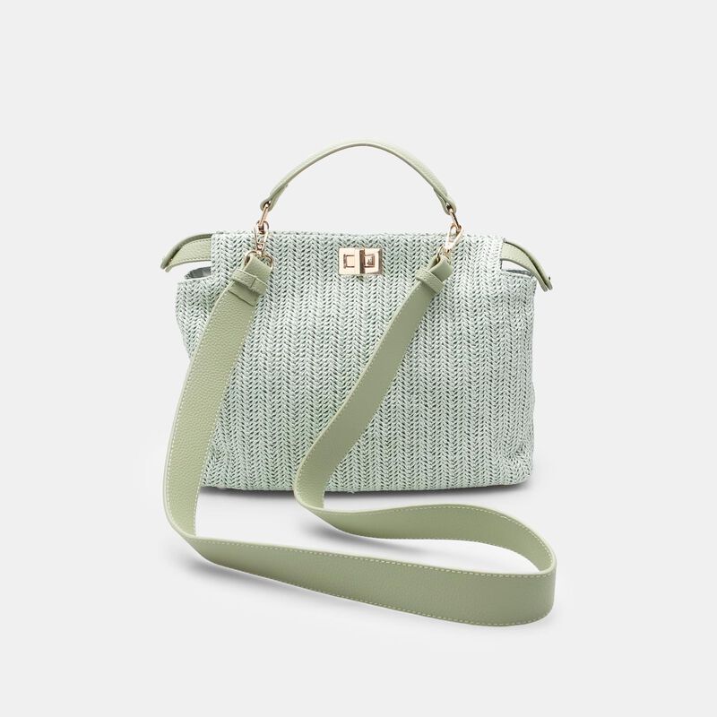 BATA handväska i raffia för kvinnor