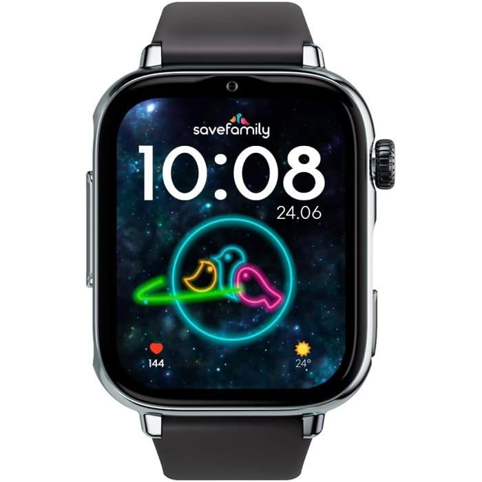 Montre Connectée - SAVEFAMILY - SaveWatch Plus 2 - GPS - Appareil Photo 8 Mpx - IP68