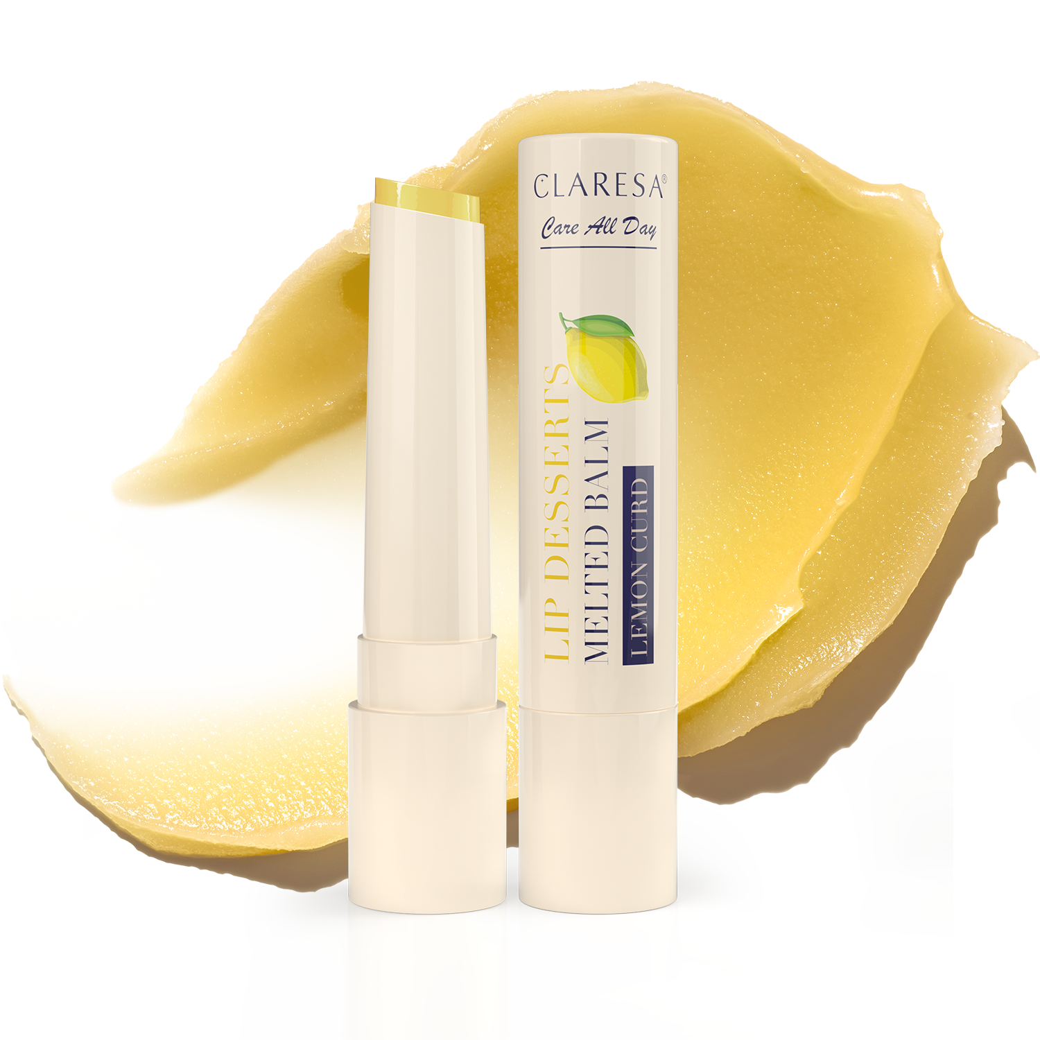 Baume à lèvres fondant Claresa LIP DESSERTS, soin toute la journée