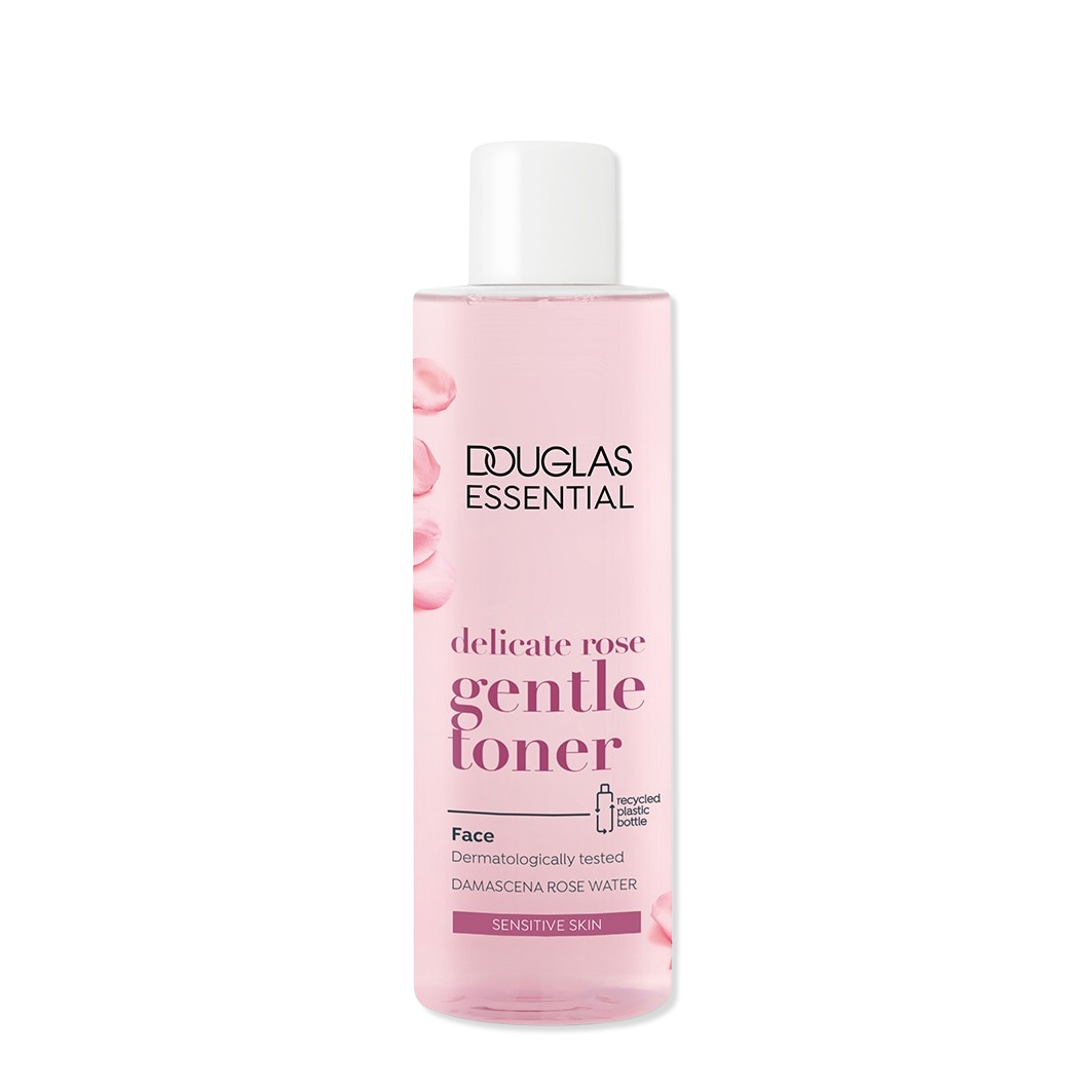 Lotion tonique visage Douglas Collection Essential Delicate Rose – Lotion tonique douce pour le visage – 200 ml – Pour peaux sensibles