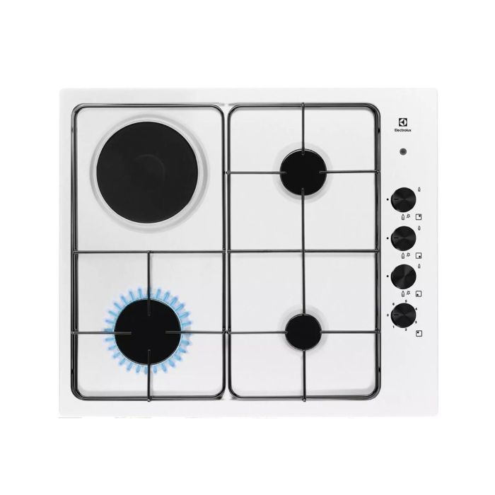 Electrolux 55cm 4-burner mixed hob, white - EGL62821OW