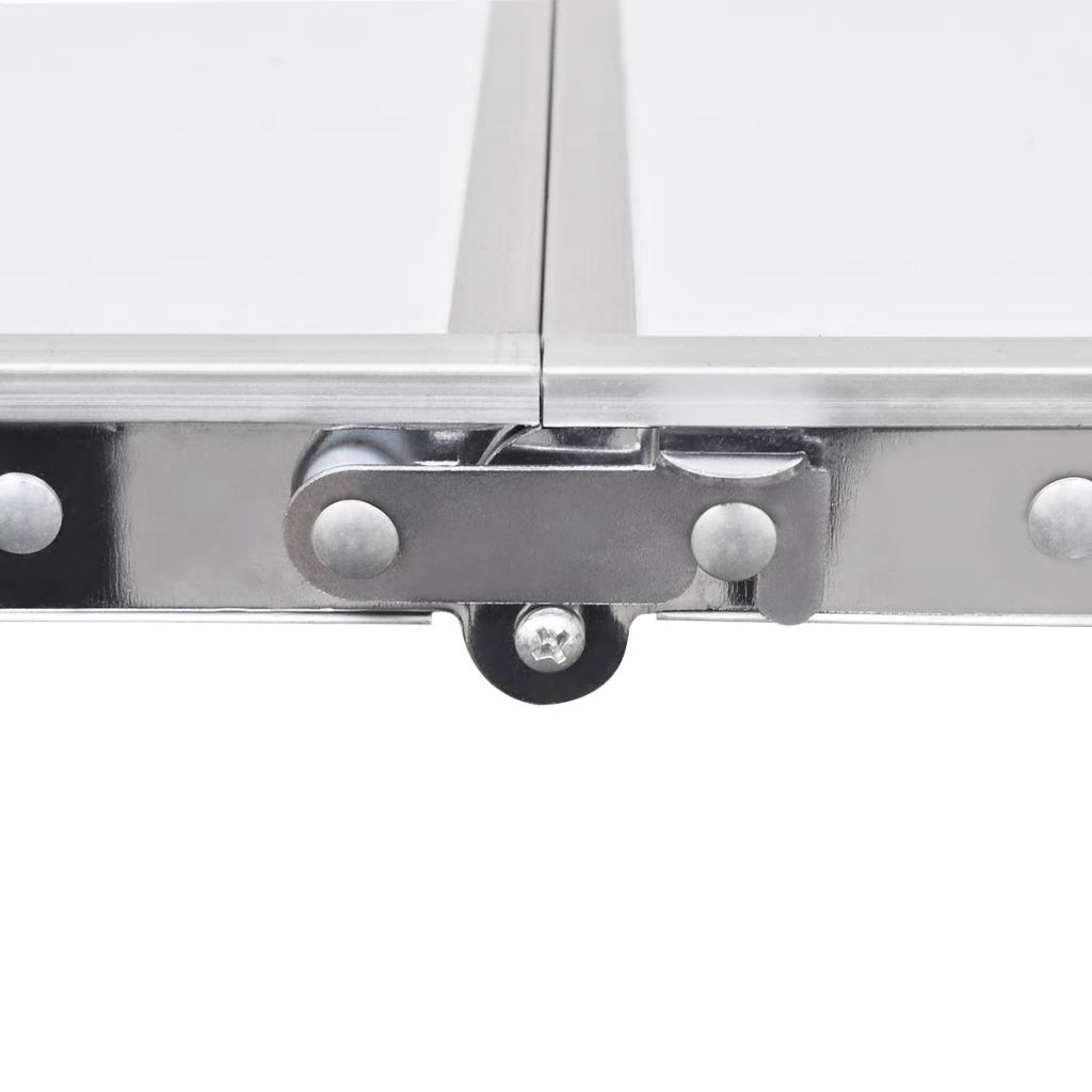 Mesa dobrável ajustável Vidaxl com 6 banquetas