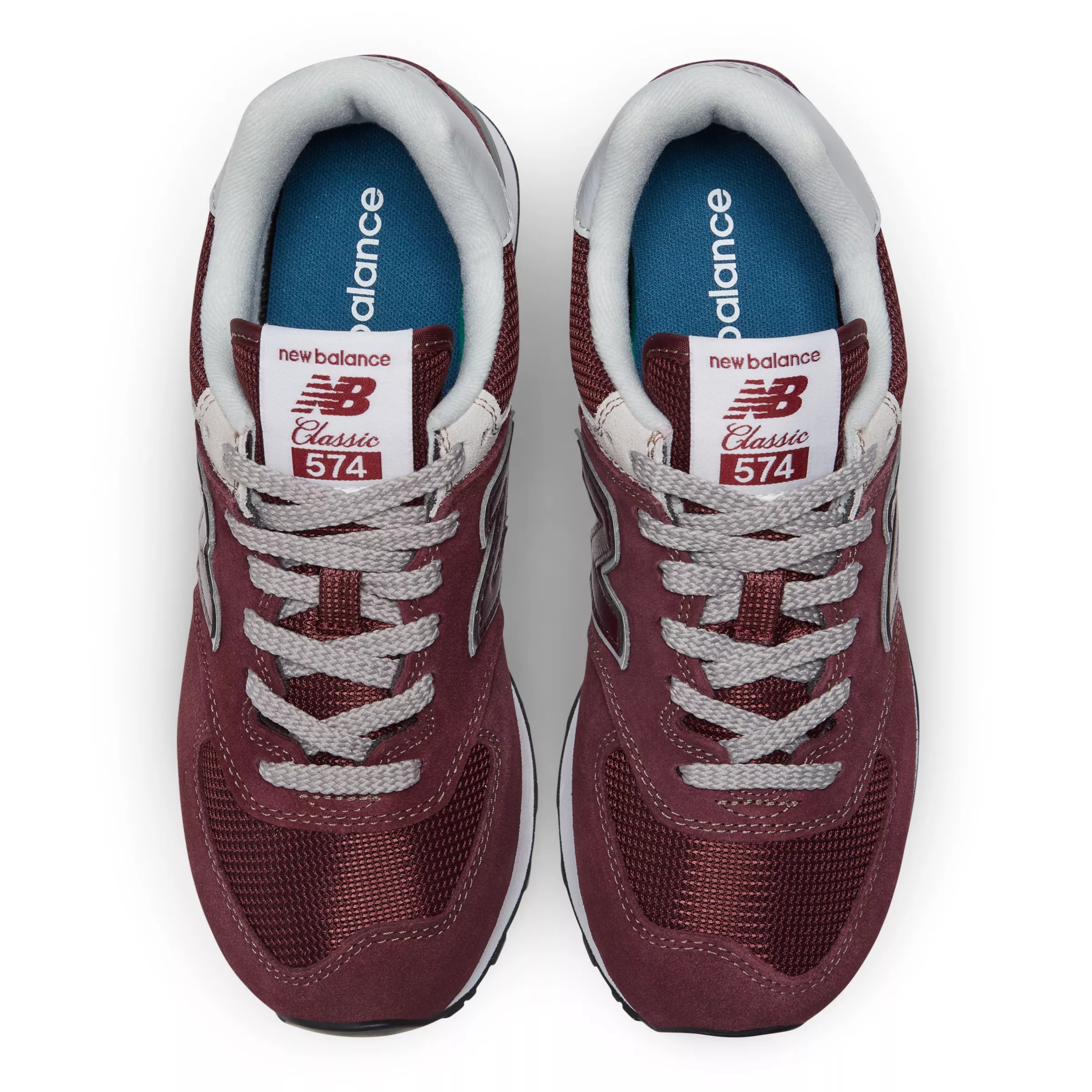 574 Core Burgundy with White