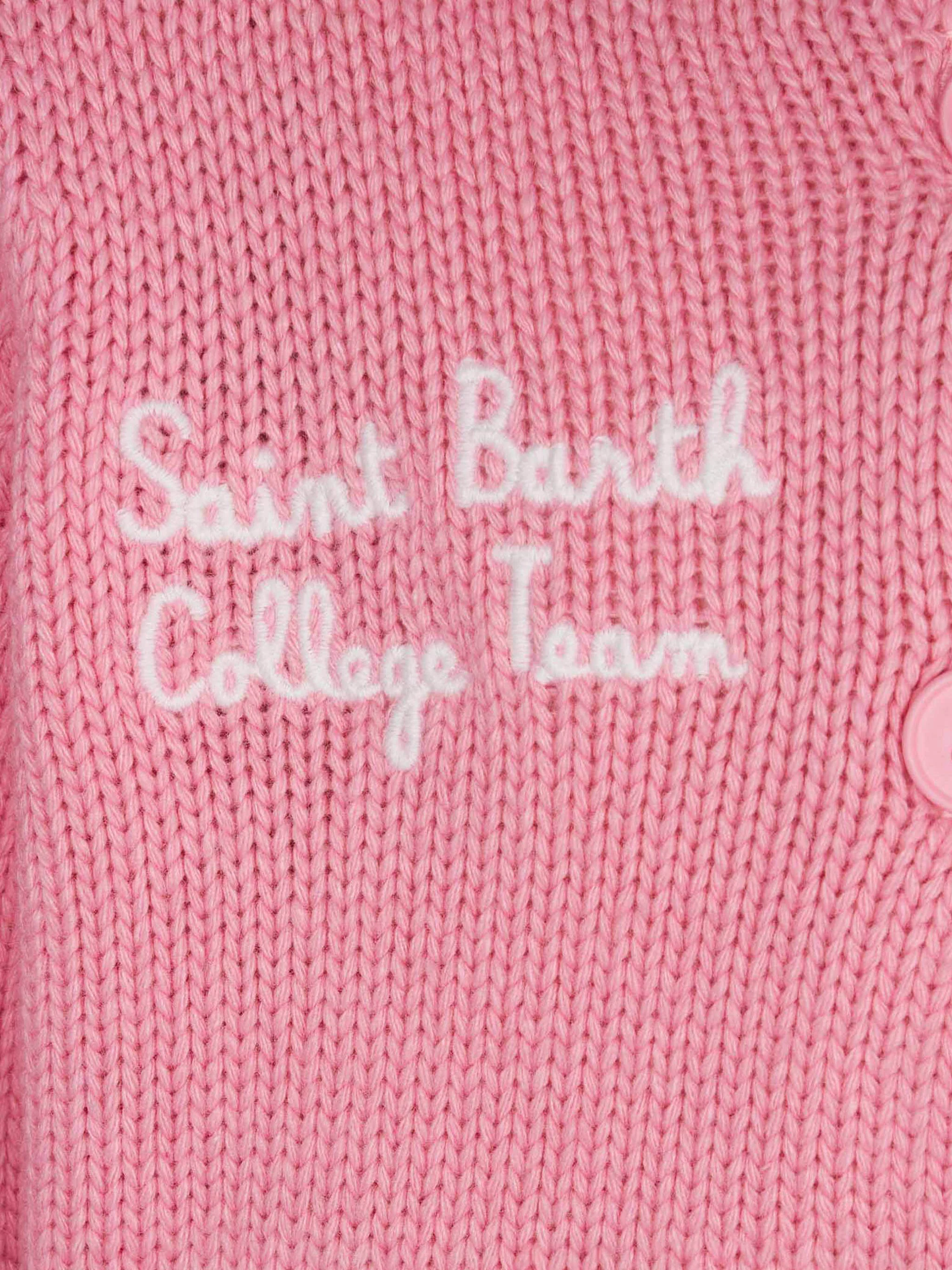 Roze meisjes collegevest