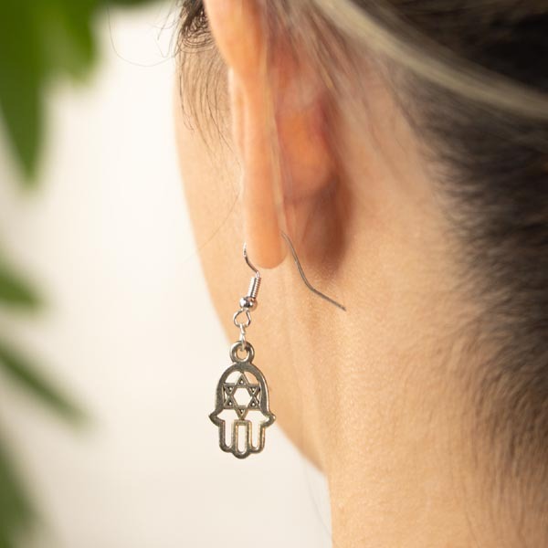 Myga auskarai - Hamsa