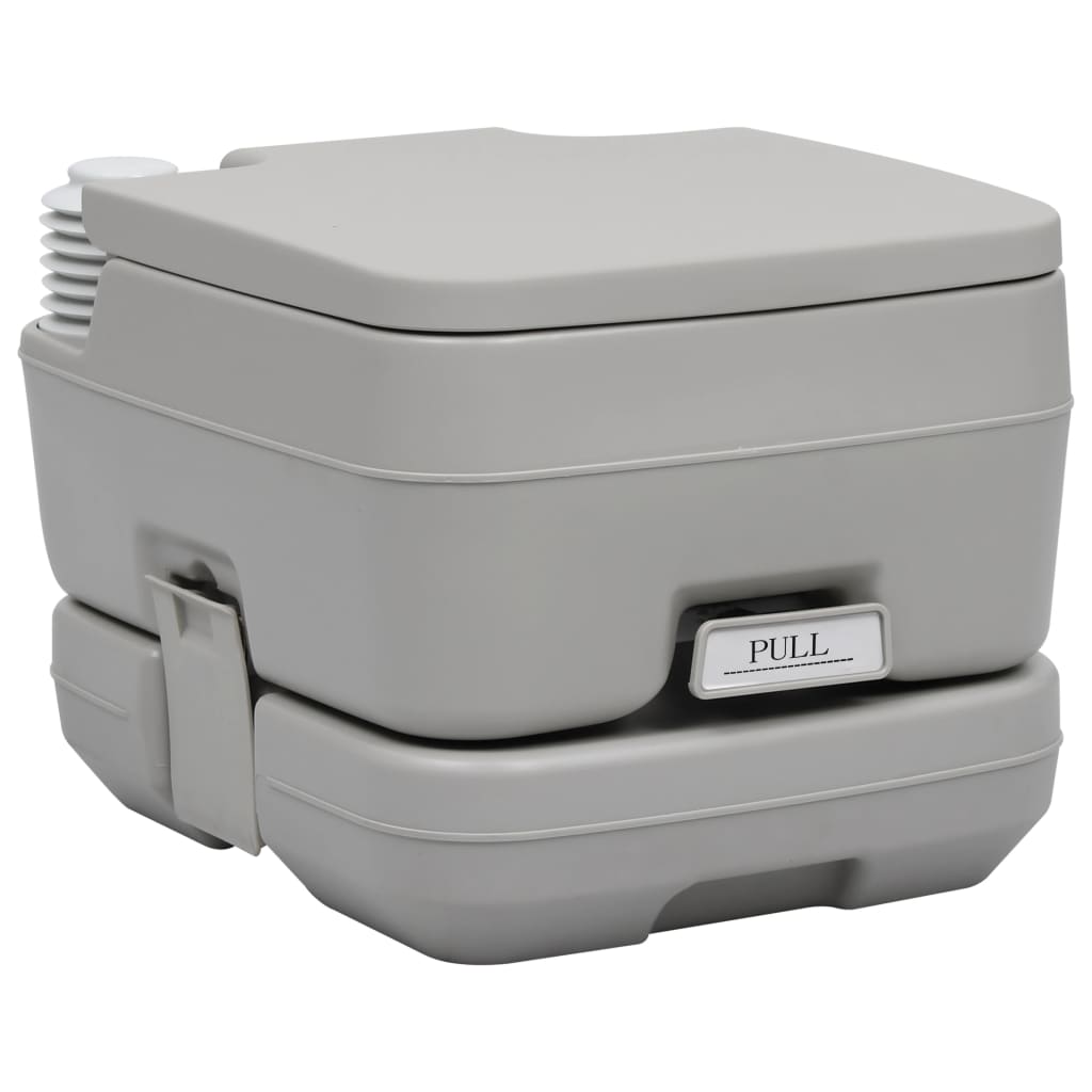  Vidaxl Hordozható WC-készlet és Víztartály Kempingezéshez 41,5x36,5x30 cm