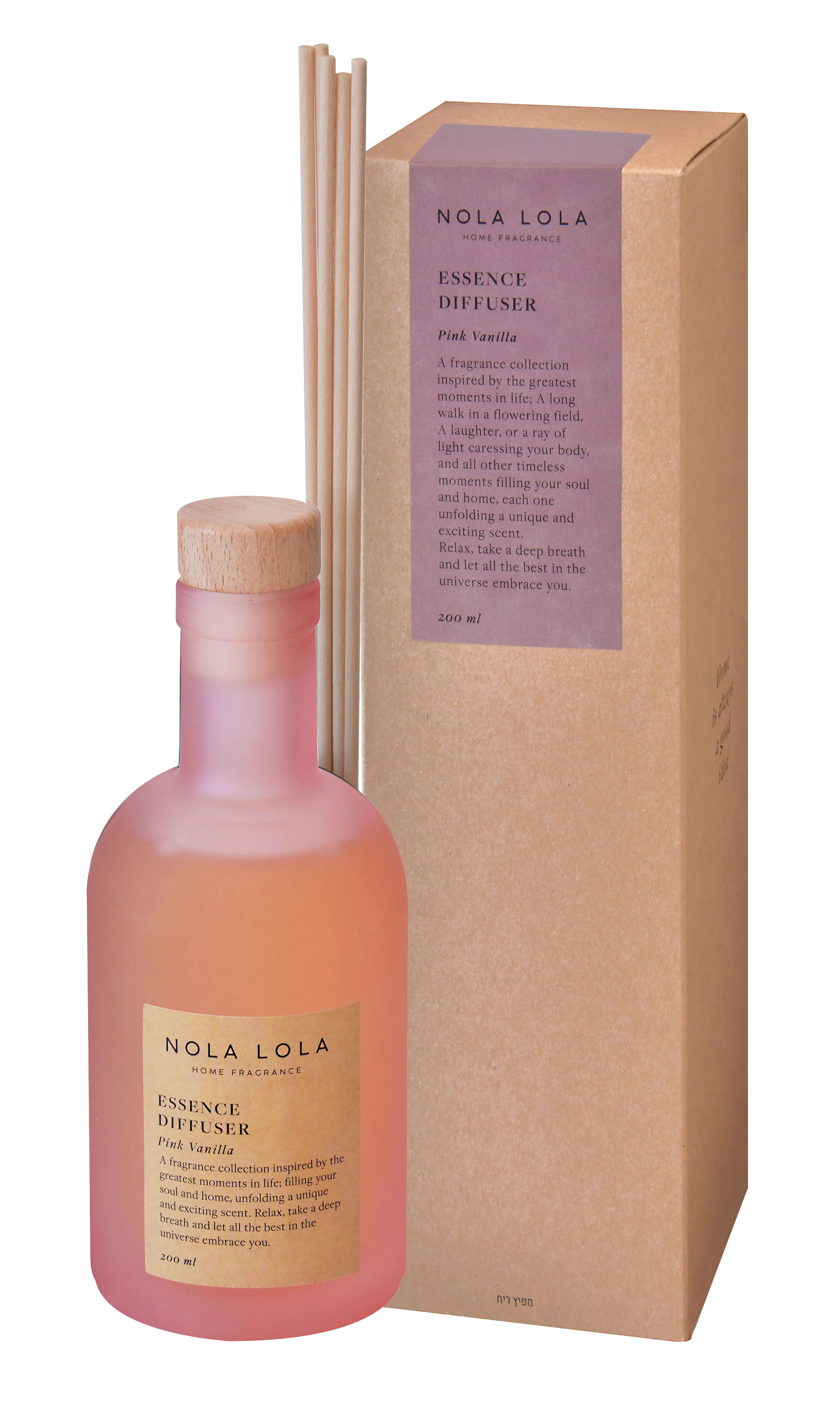 Nola Lola Pink Vanilla Dyfuzor zapachowy z patyczkami, 200 ml