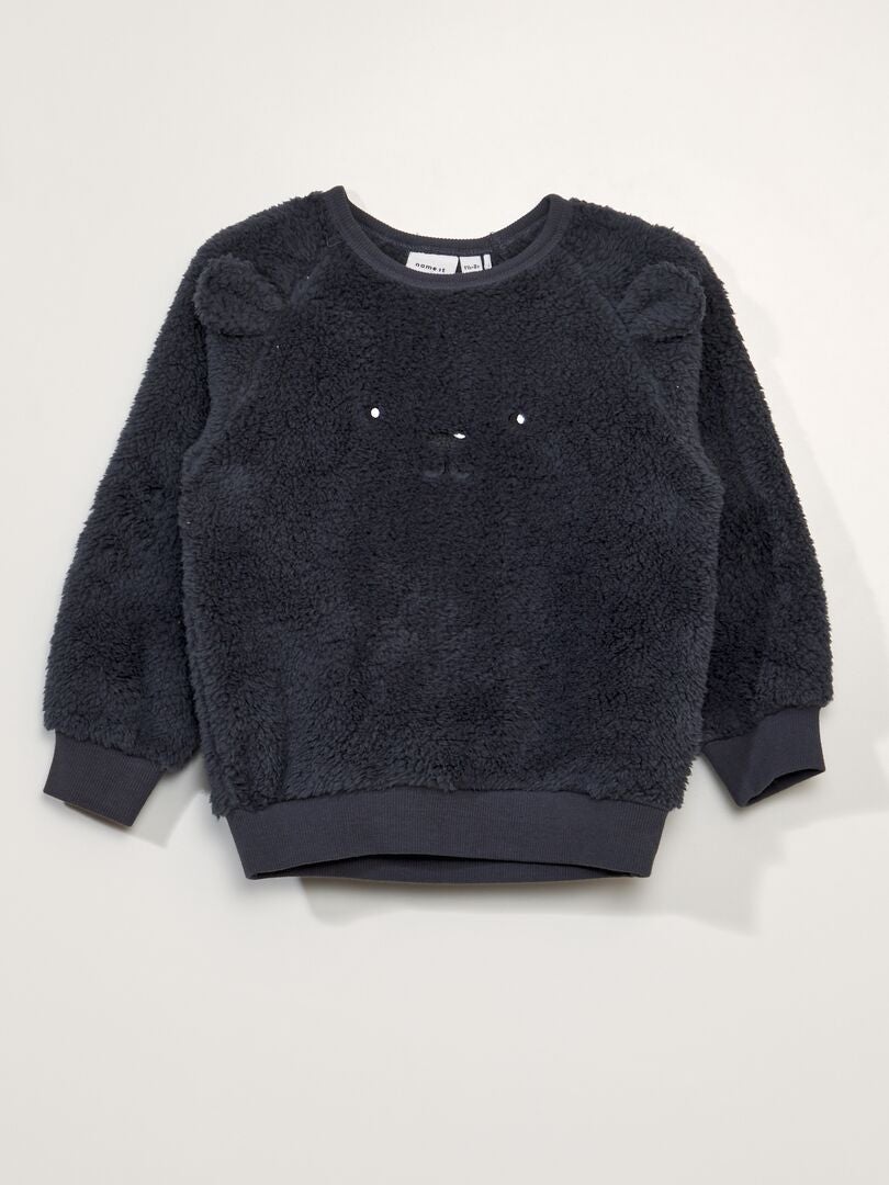 Sudadera de punto suave - AZUL