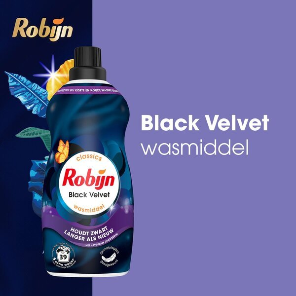 Robijn Classics Mali i Snažni Tečni Deterdžent za Crni Velvet<br>2 x 1190ml, 78 pranja