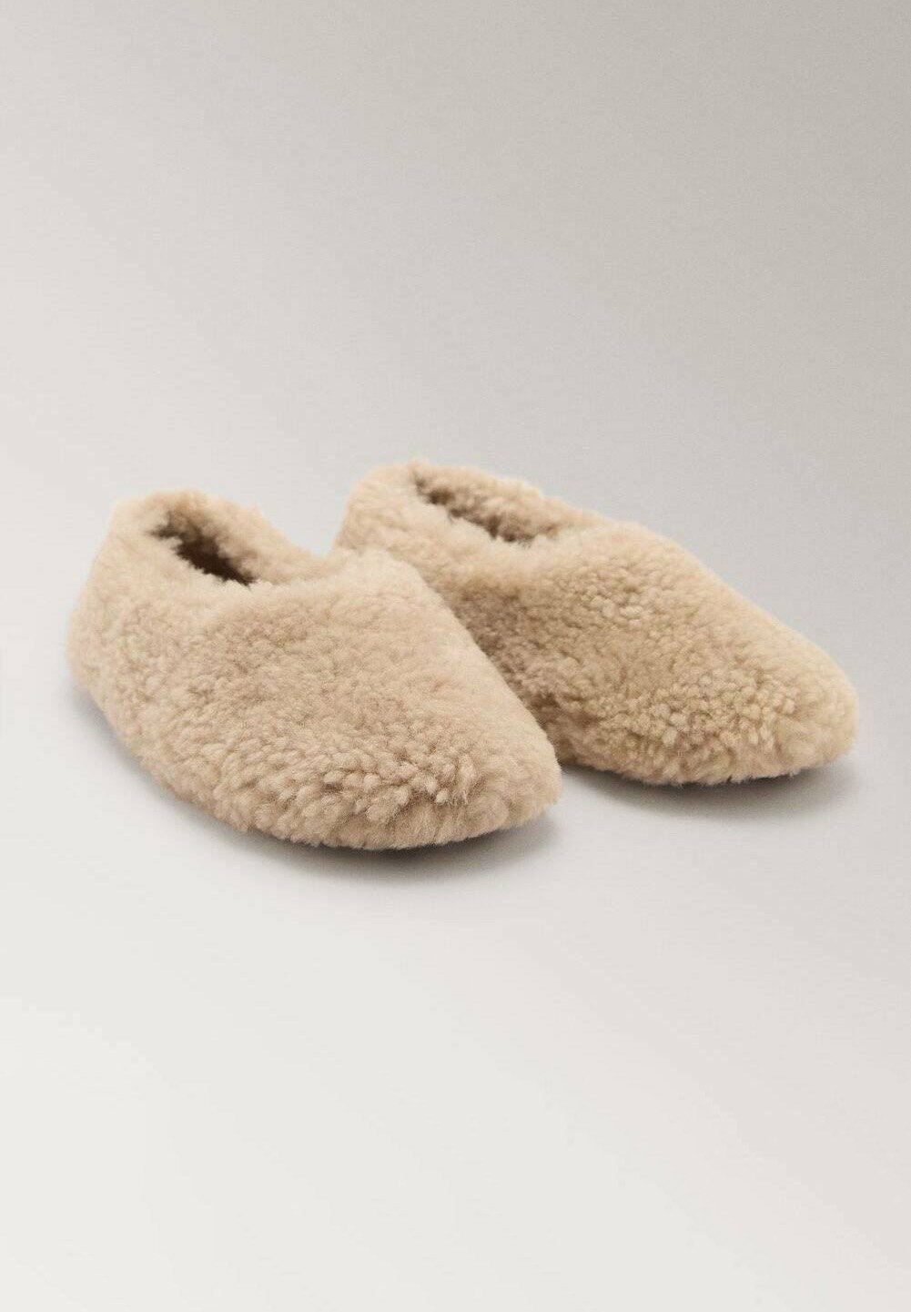 Pantufas Mango - marrom claro