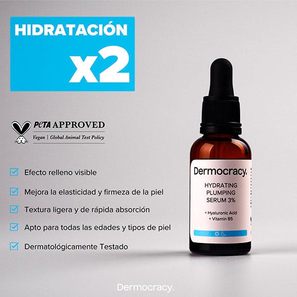 Ser hidratant și reumplutor 3% | 30 ml