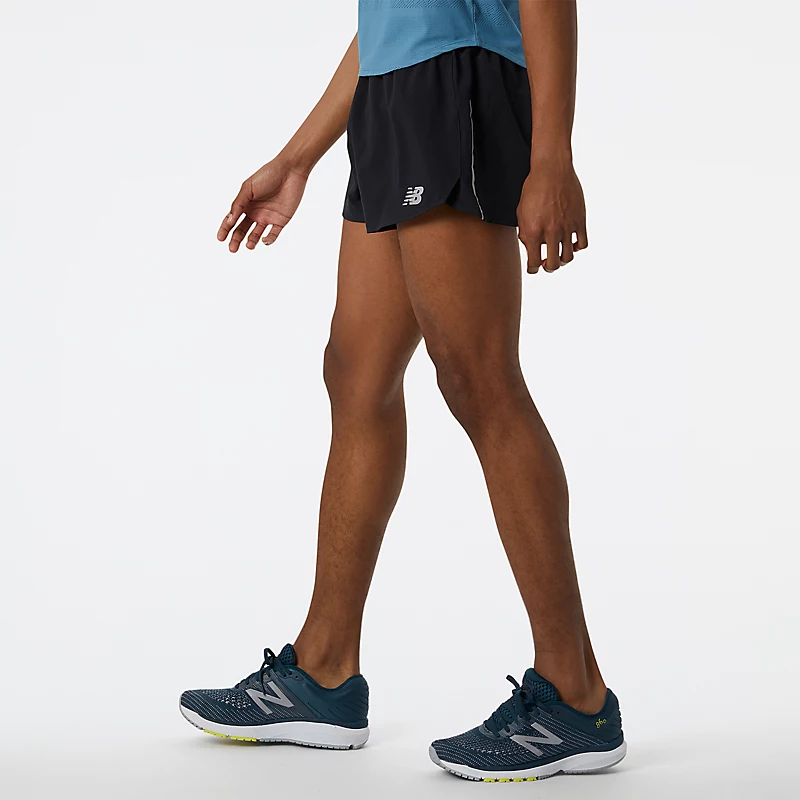 Męskie spodenki Impact Run Split 3 kale – CZARNE