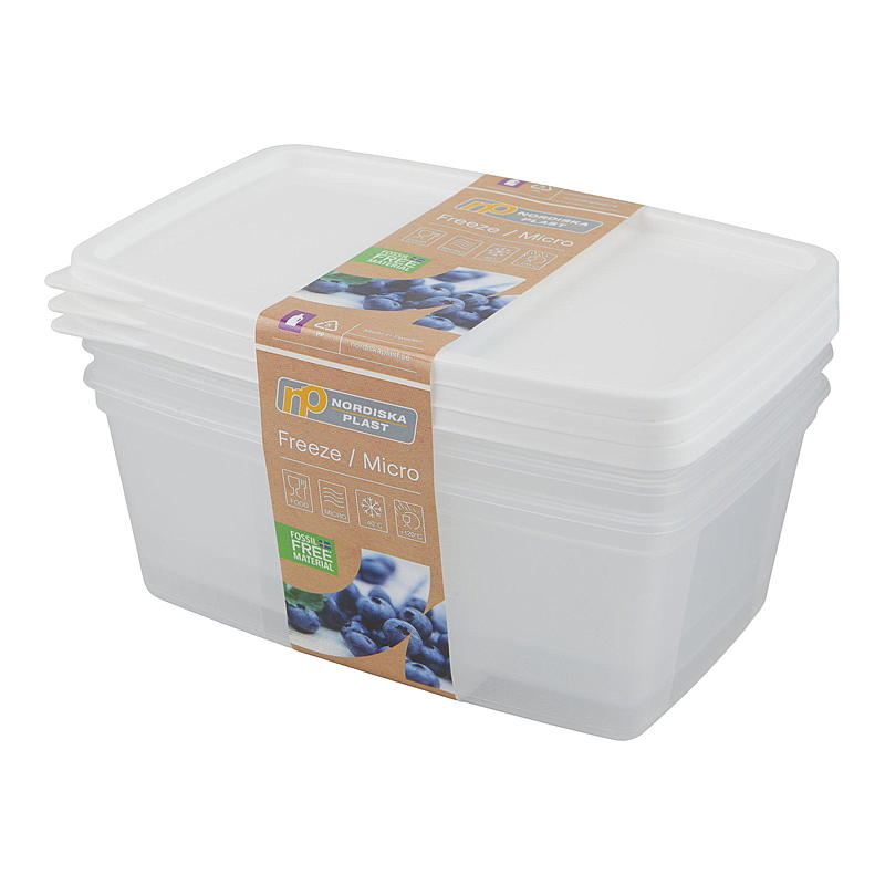 Cuisine Gefrierschrank/Kühlbox 3x0,8 l fossilfrei weiß