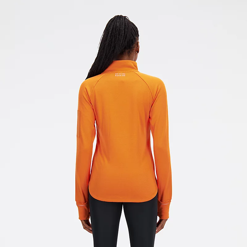 Damska bluza NB Heat Grid Half Zip - CAYENNE
