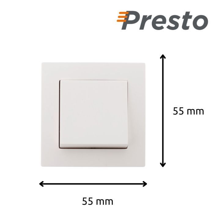 Interruptor completo de dos vías Presto de 10 A para montaje en superficie - Zenitech