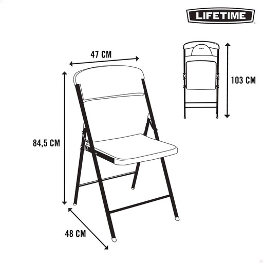Lifetime Klappstrandstuhl mit Rückenlehne