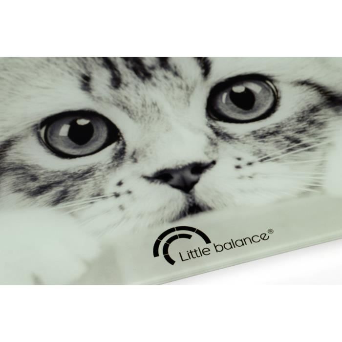 Bilancia elettronica da bagno LITTLE BALANCE - Design Gatto - 180 kg 100 g