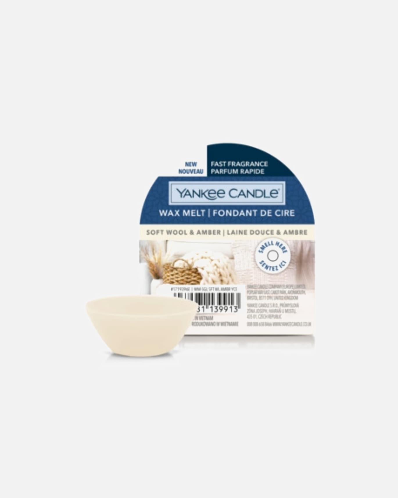 YANKEE CANDLE Fondants Laine Douce et Ambre