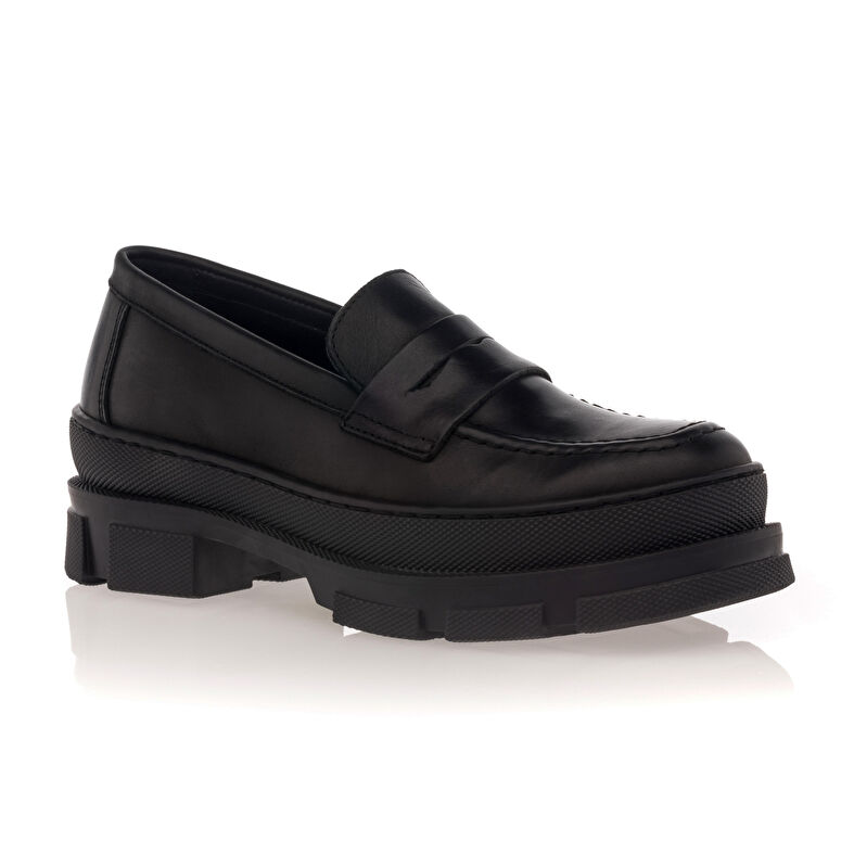 Sorte loafers/bådsko til kvinder
