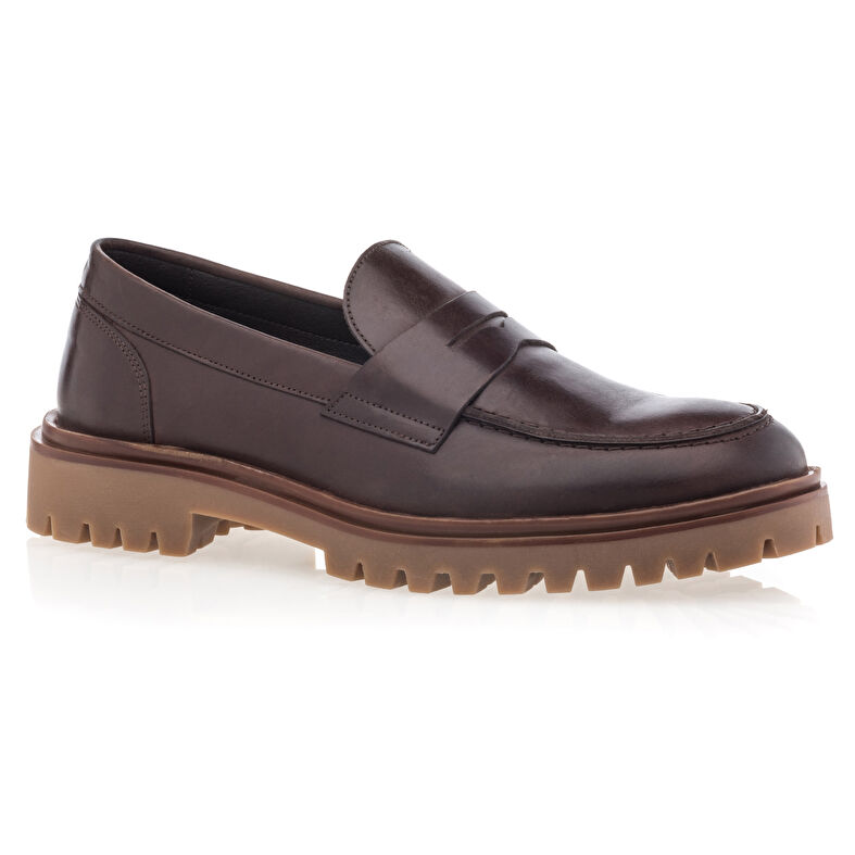 Brune loafers/båtsko til herre
