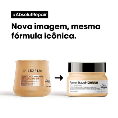 L'Oréal Professionnel Serie Expert Absolut Repair Golden Masque Øjeblikkelig reparationsmaske til beskadiget hår 250 ml