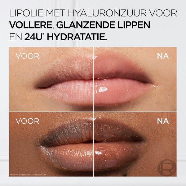 „L'Oréal Paris Plump Ambition 201 Milky Nu Hyaluronic“ lūpų aliejus