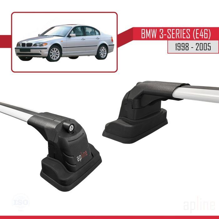 Barras de techo - ACE-3 - Compatibles con BMW Serie 3 (E46) - Aluminio - 2 barras - Carga < 300 kg