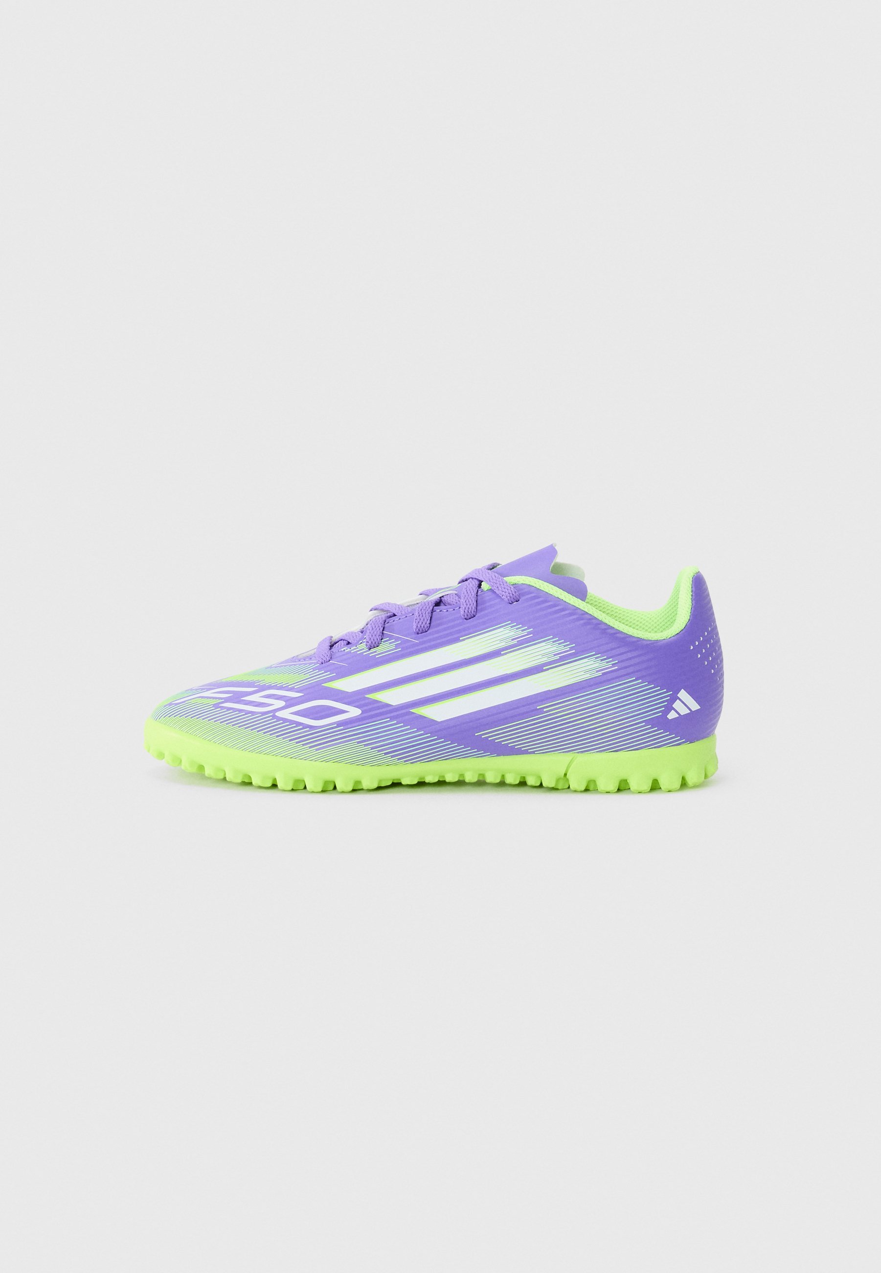 adidas Performance F50 CLUB UNISEX - Fotballsko for kunstgress - purple rush/white/lucid lemon
