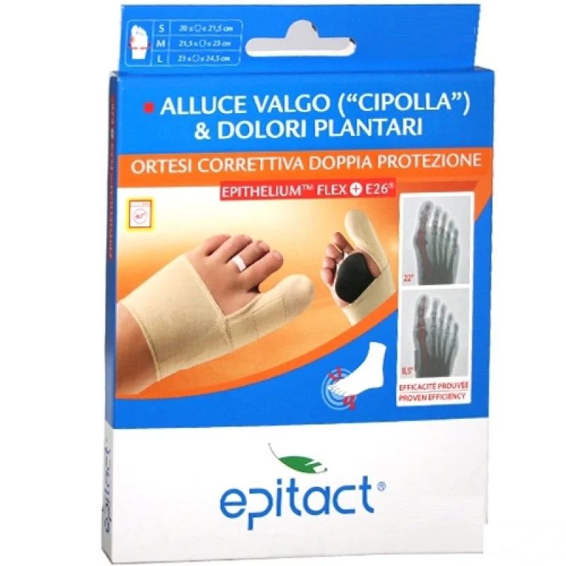 EPITACT Epitact Korrekturorthese mit doppeltem Schutz für Hallux valgus links, Größe S