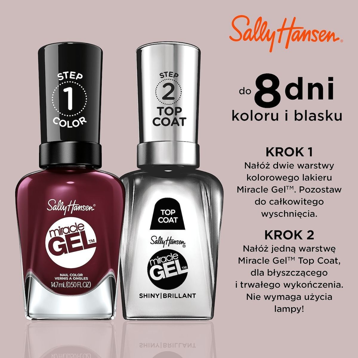 Smalto per unghie Sally Hansen 14,7 ml Miracle Gel