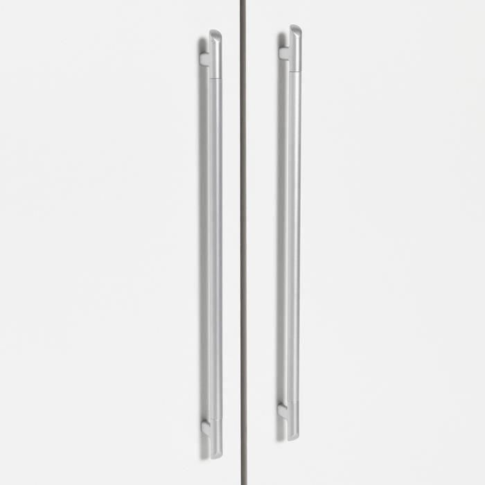 Kleiderschrank – Eiche und weiße Spanplatte – Modern – Schlafzimmer – B 144,6 cm