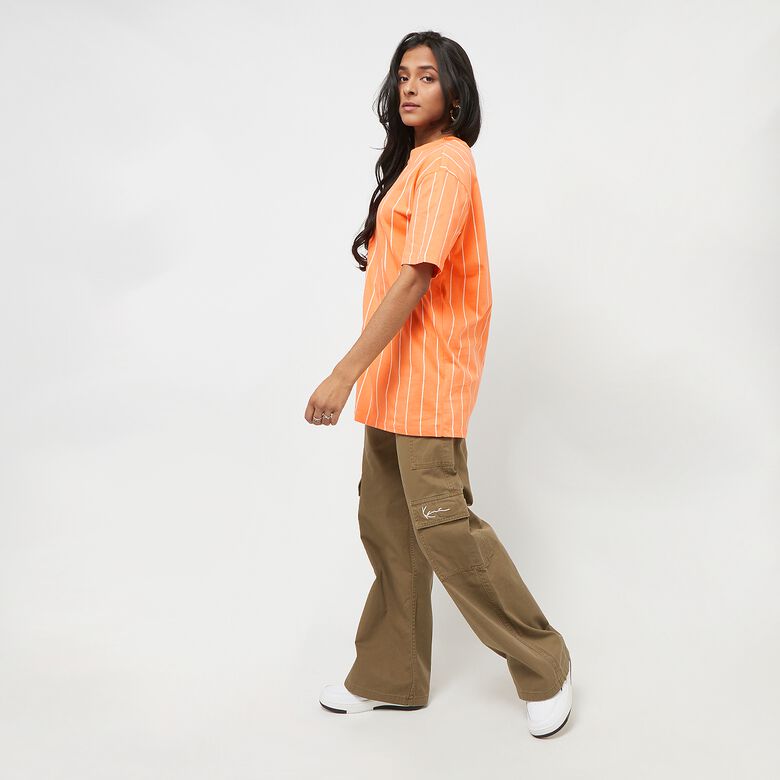 Small Signature Pinstripe Oversized Tee