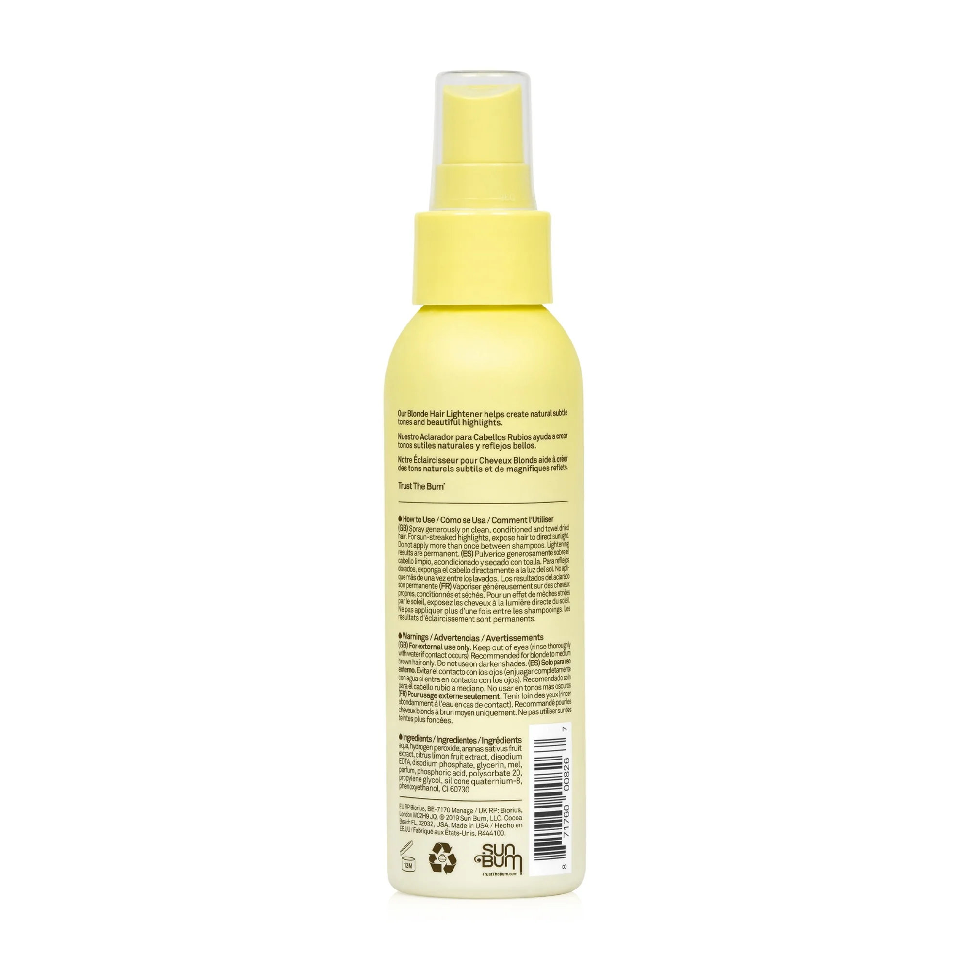 Hair Care Blonde Hair Lightener - Spray Capelli, Colorazione Capelli, Trattamento Protezione Solare Capelli