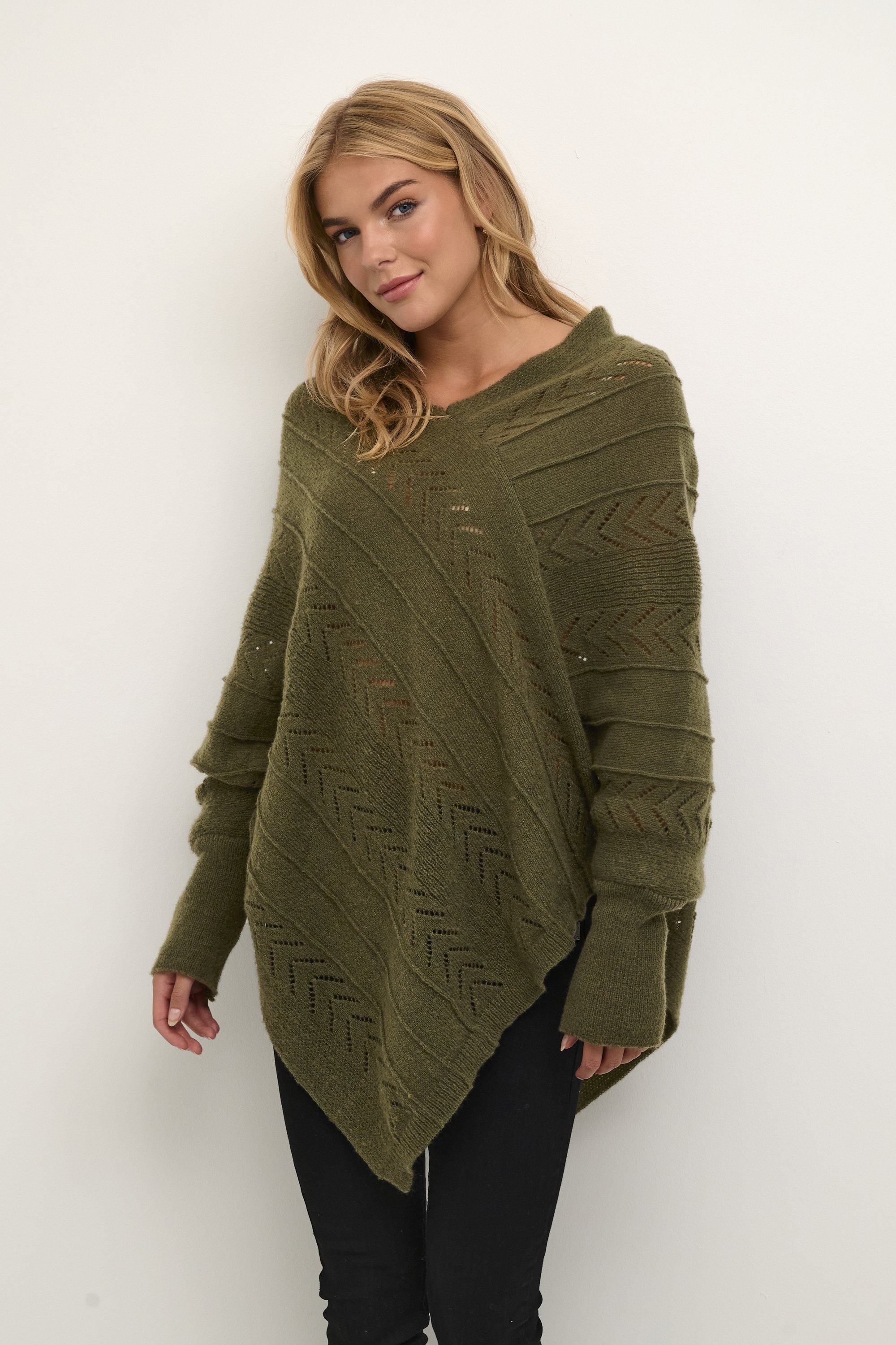 Poncho crème de vacances - Pull - profondeurs profondes