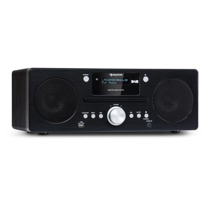 Sistema hi-fi Bluetooth - Auna - Harvard - Radio DAB+ e FM - USB - Bluetooth 3.0