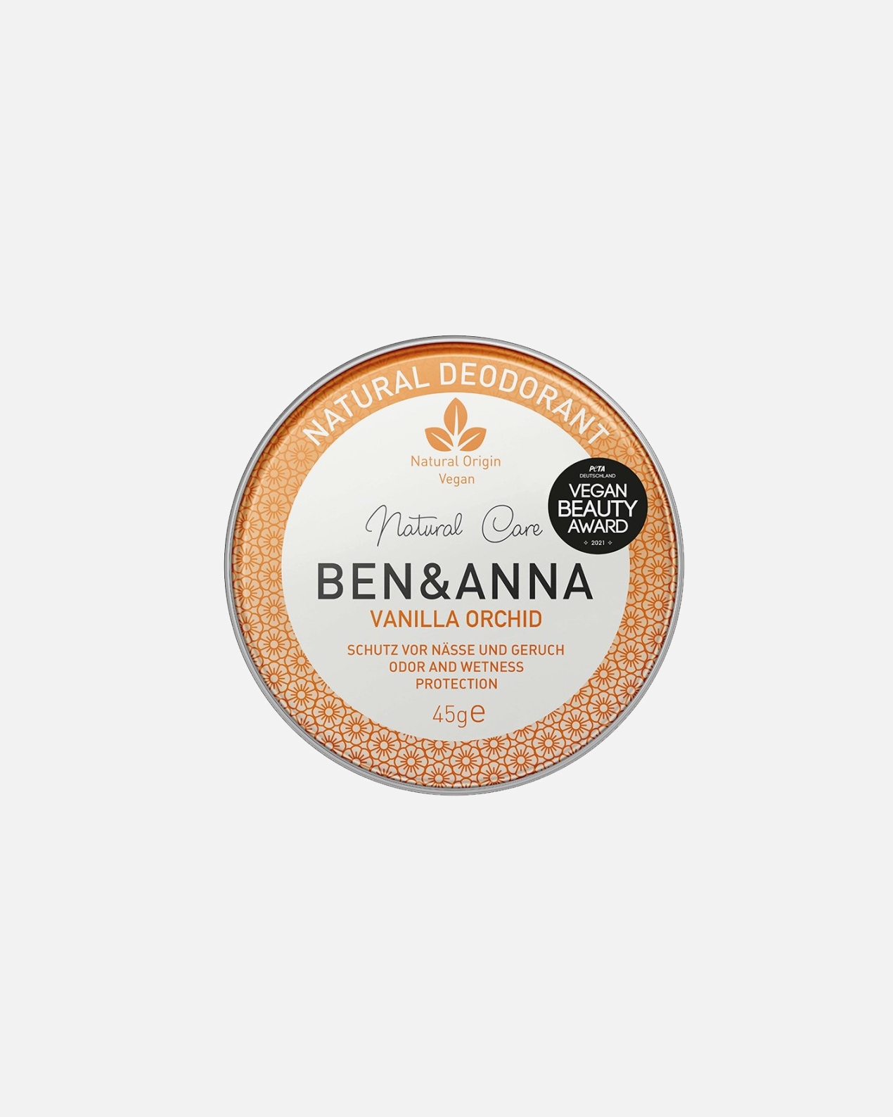 Ben & Anna Deodorant Deocream Vanille Orchidee - 45 g