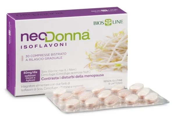 BIOS LINE Bios Line Neodonna Isoflavonen 60 tabletten Voedingssupplement voor de menopauze