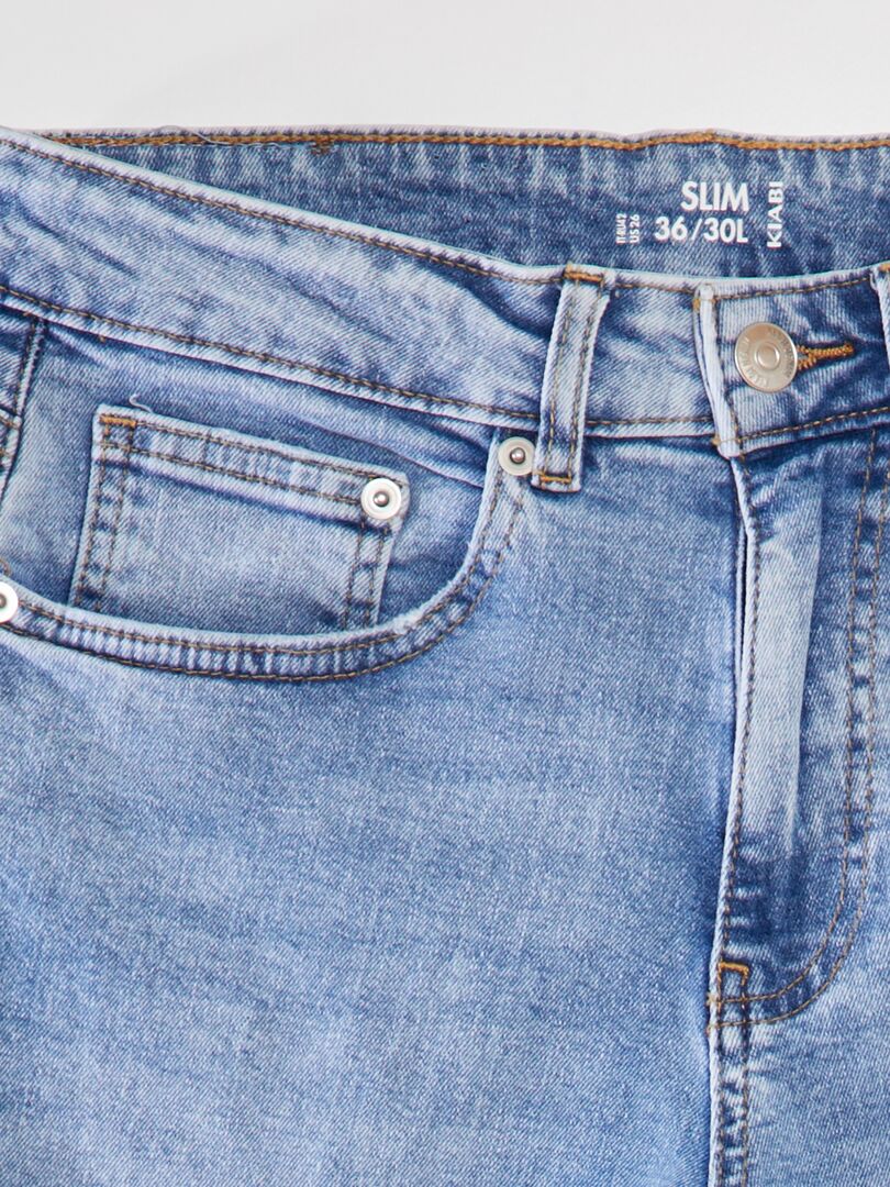 Calça jeans slim - tamanho 30 - azul