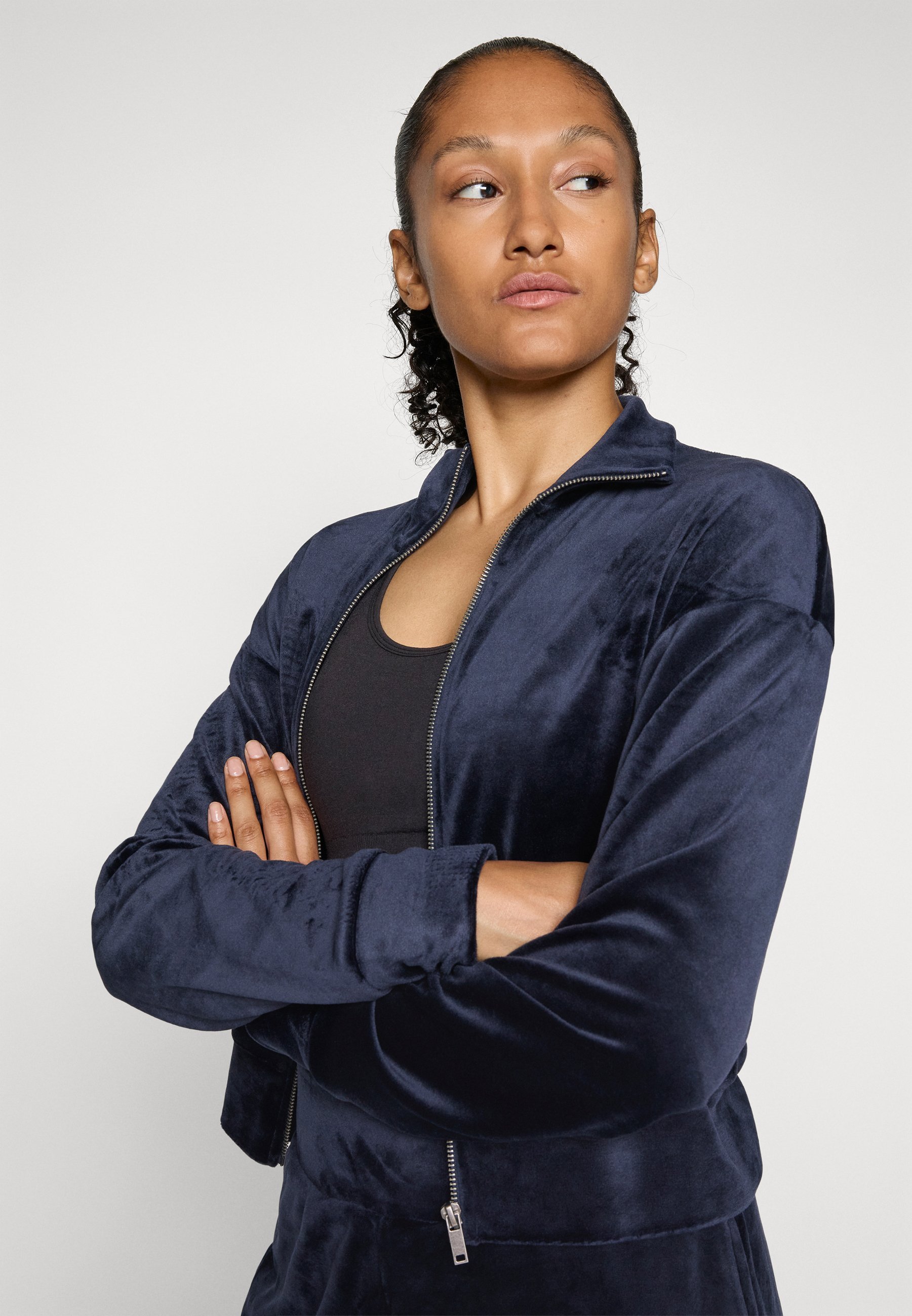 ONLY Play ONPMIA SHORT - Sweatshirt mit Reißverschluss - Nachthimmel