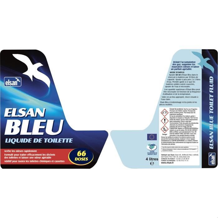 Producto sanitario azul: 4 litros
