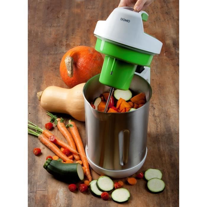 Liquidificador com aquecimento - DOMO - DO705BL - 1000 W - 2 L - Aço inoxidável - 6 programas