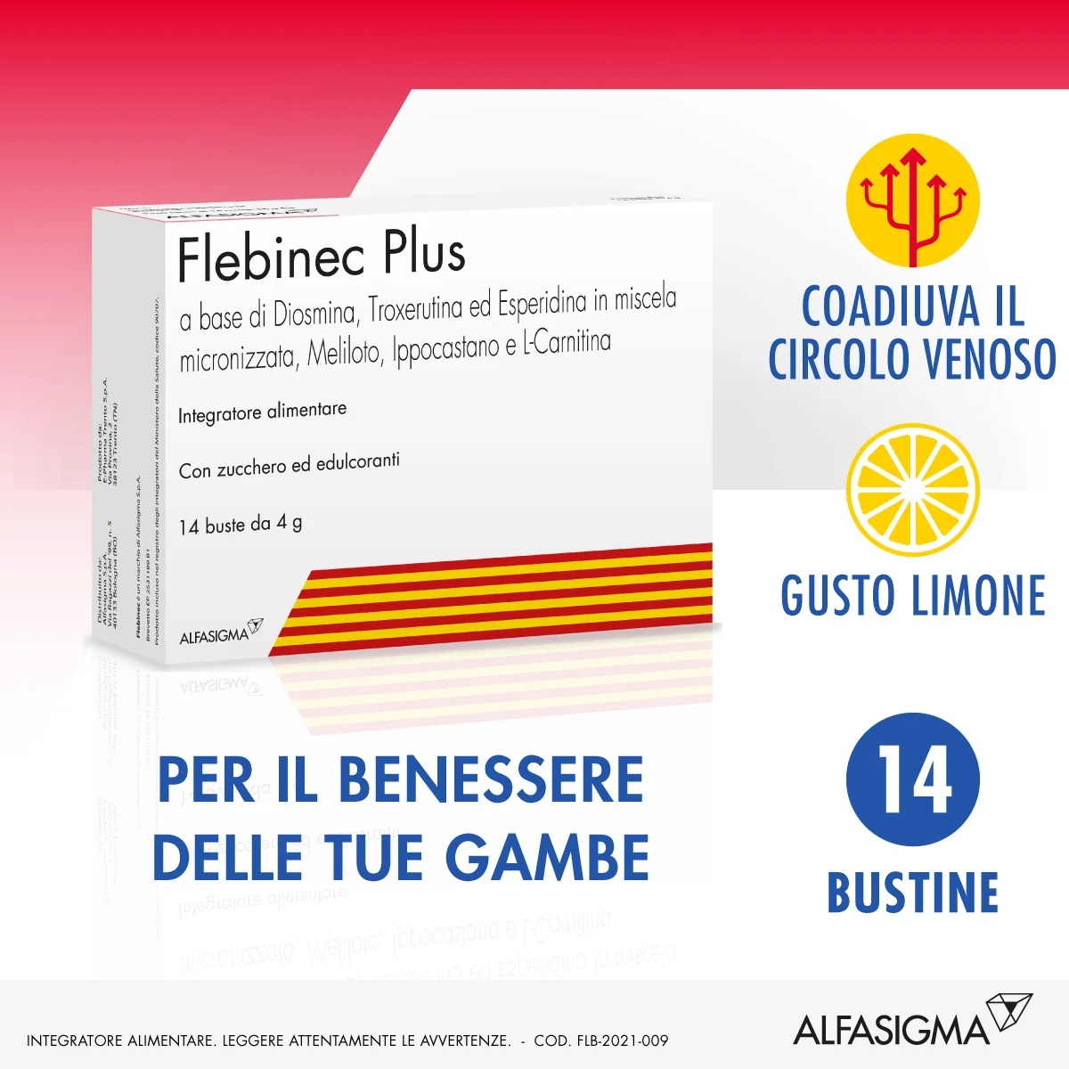 FLEBINEC Flebinec Plus 14 sachês de 4 g Suplemento alimentar para a microcirculação