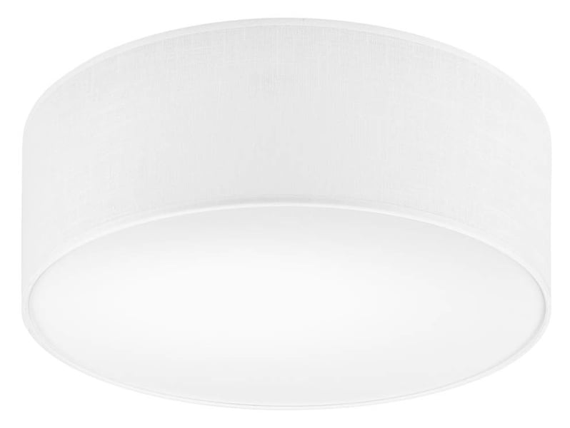 Lampa sufitowa Vivian tkaninowa biała